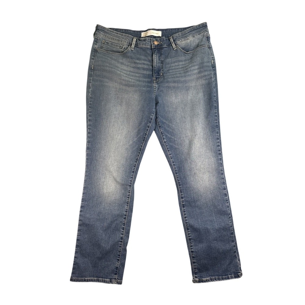 Signature Levi Strauss Gold Jeans 18 Short W37 L29 Blue Totally Shaping Straight